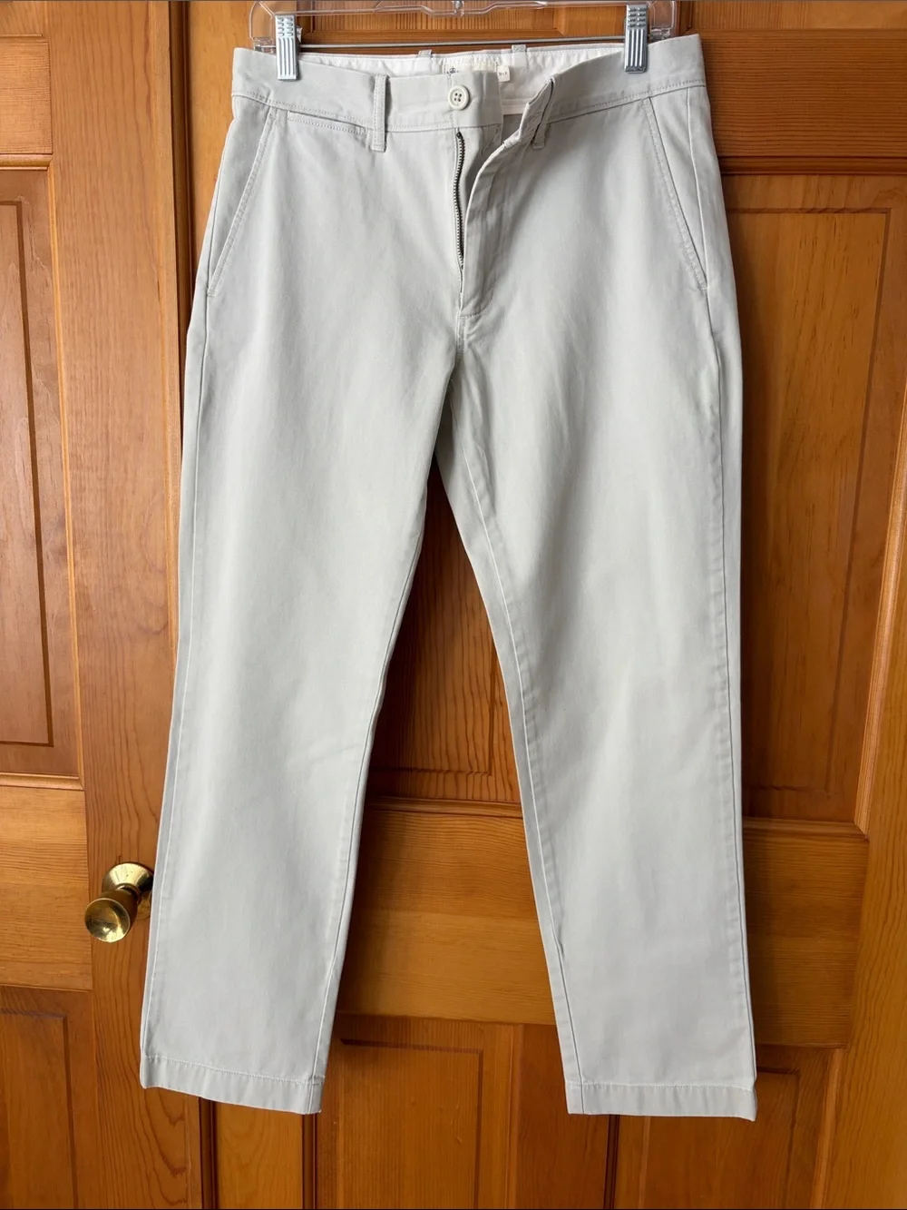 J. Crew Slim Chinos in Light Gray